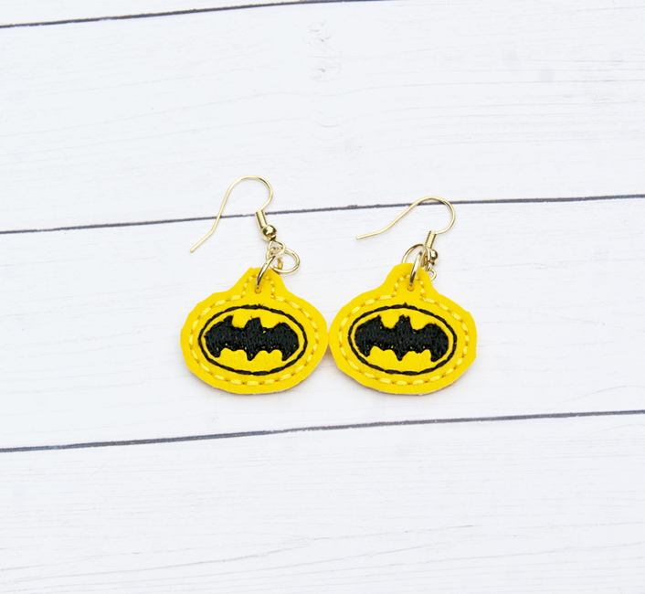 Batman Logo Silver Tone Stud Earrings | Women's | at Mighty Ape NZ